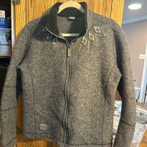 66°North Women's Gray Zip-Up Layer Ski Jacket